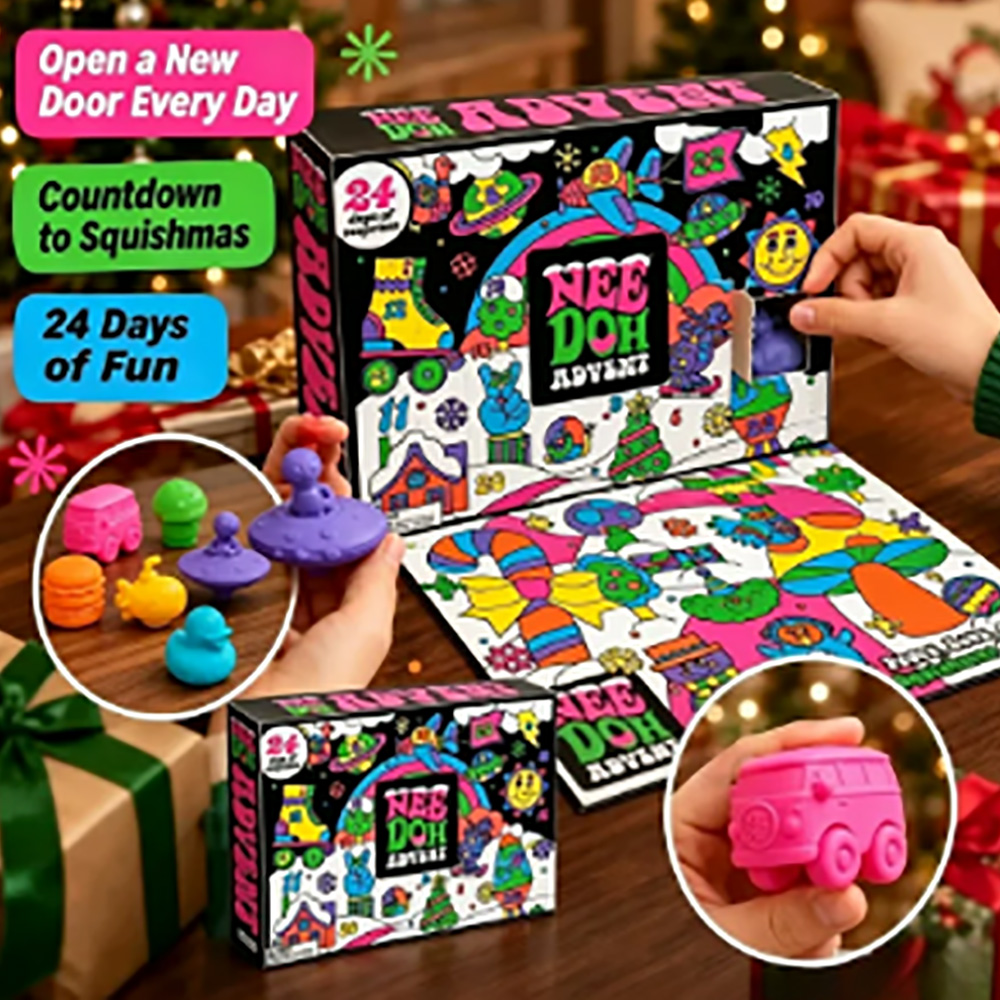 Mystery Box Blind Bag - 24 pezzi Nee‑Doh Squish Fidget Calendario